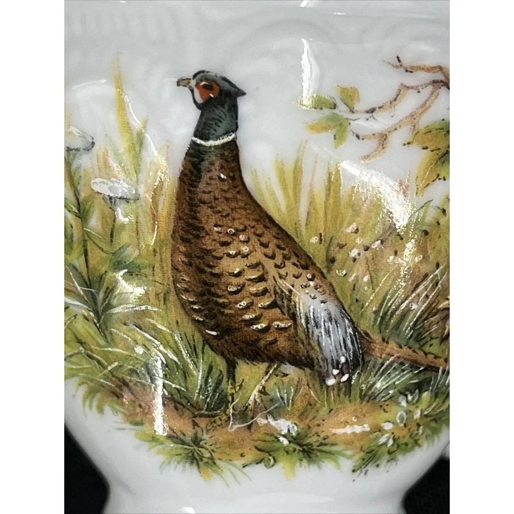 Bernadotte Czech Republic Wilddlife‎ Pheasant Espresso Demitasse Cup and Saucer